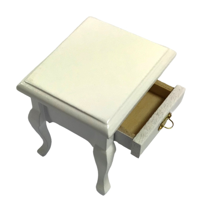 White Bedside Table