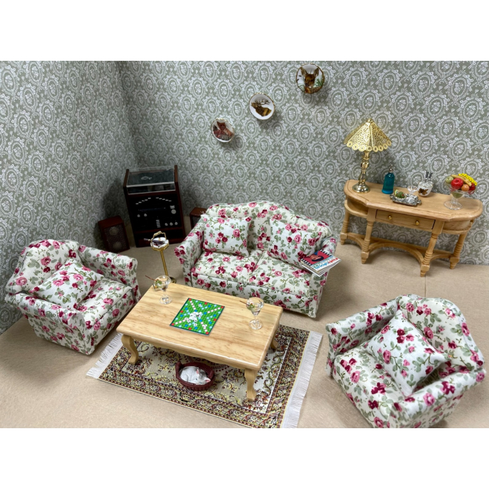 Floral Sofa and Chairs