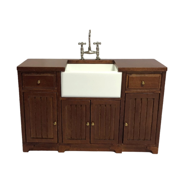Luxury Kitchen Sink In Walnut