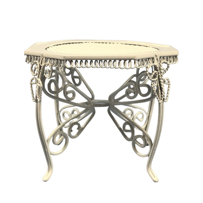 White Garden Table