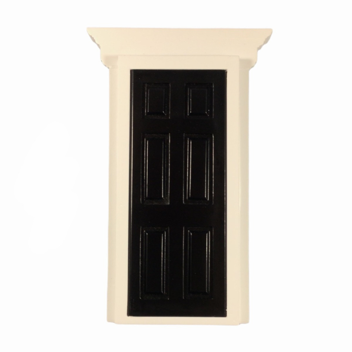 Black Dentil Trim Door